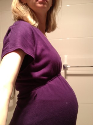 This is my small bump at 37 weeks